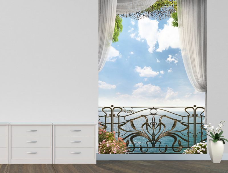 Balcony with sea view | wallpaper