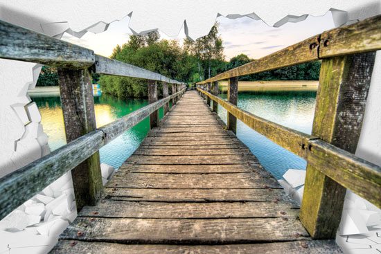 Bridge over a lake | wallpaper