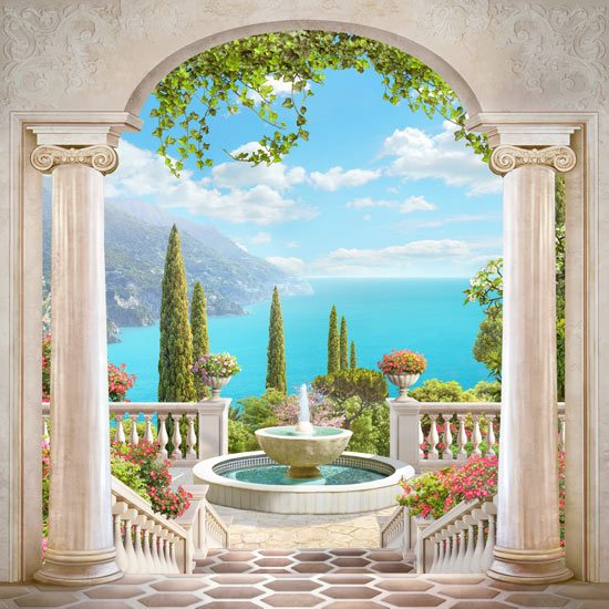 Balcony of a palace | wallpaper