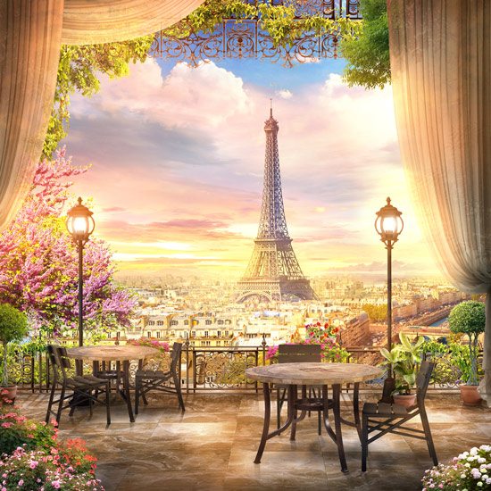 Balcony with view of Paris