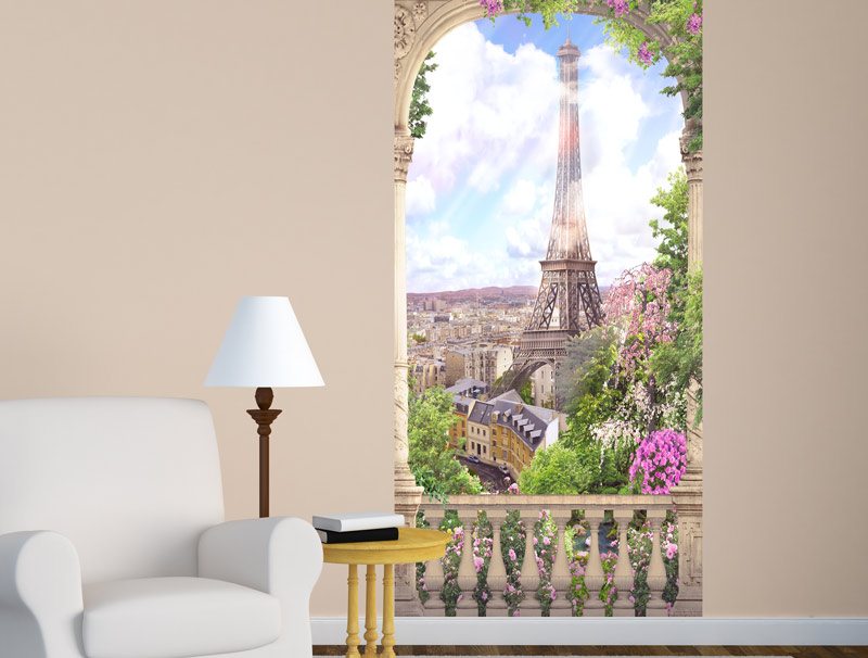 Small balcony with views of Paris | wallpaper