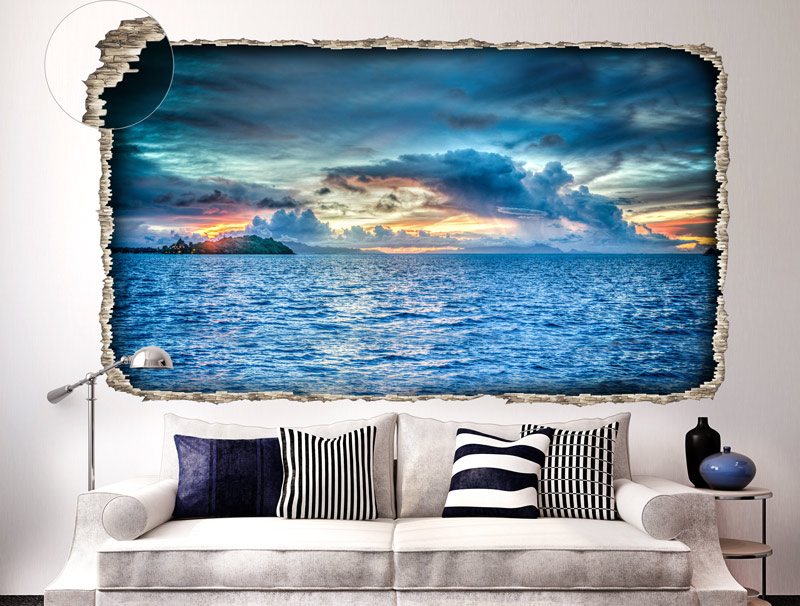Spectacular view of the blue sea | wall sticker