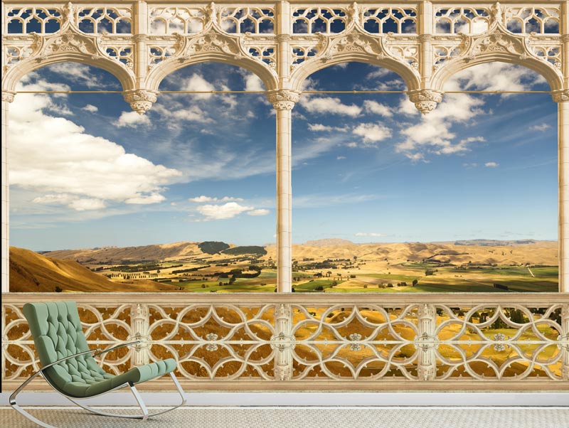 Balcony with a beautiful view | wallpaper