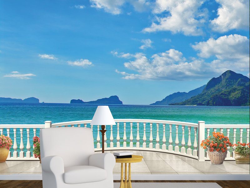 Balcony with sea view