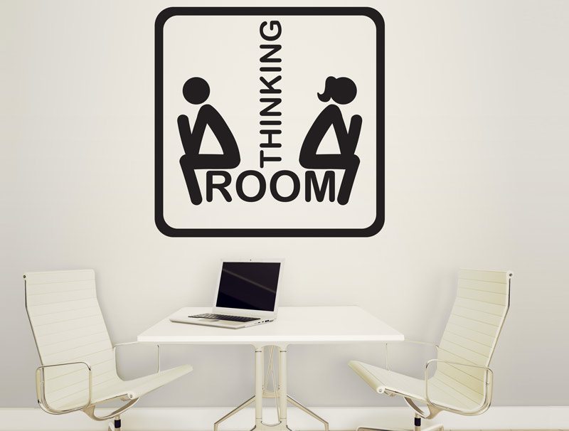 thinking room wall sticker