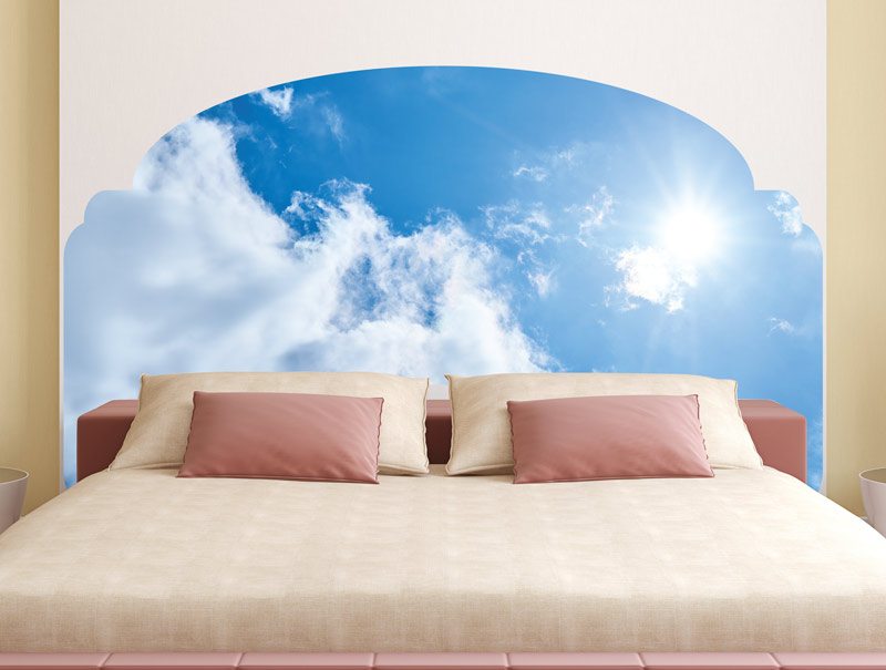 Wall Sticker | Bed Headboard blue sky
