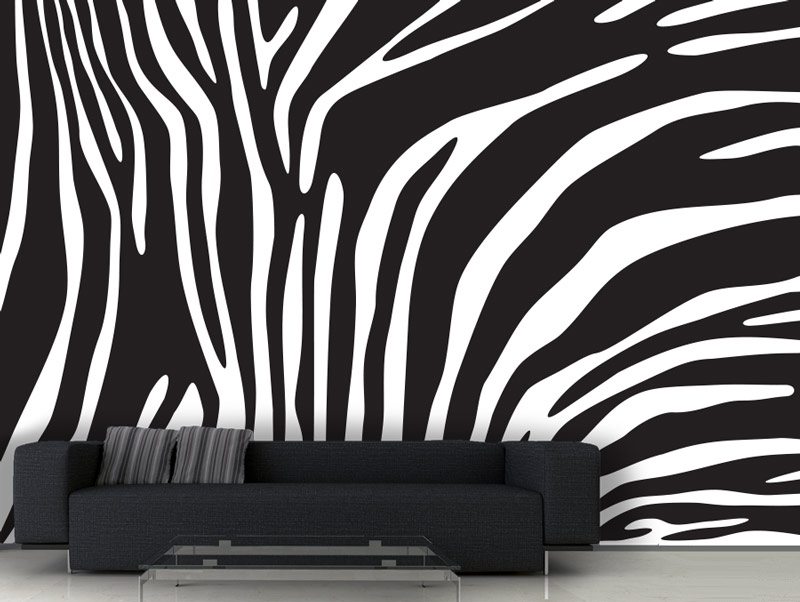 Wallpaper | Black and white zebra