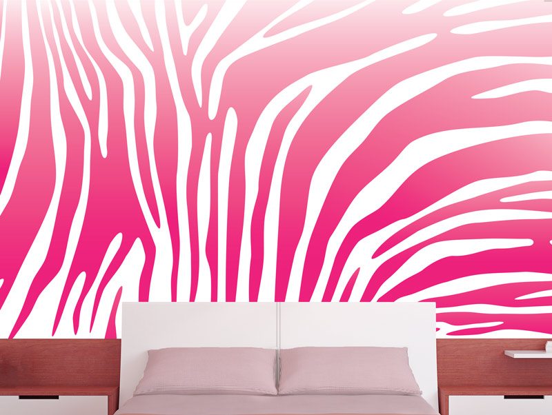 Wallpaper | Pink zebra stripes
