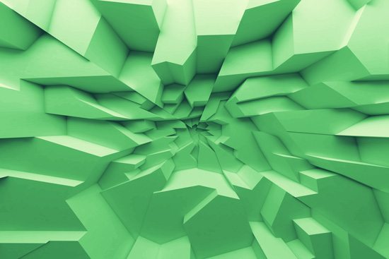 Wallpaper | 3D design in green