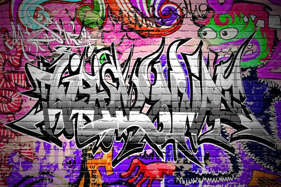 Wallpaper | Pink Graffiti