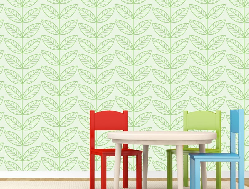 Wallpaper | Light green leaves