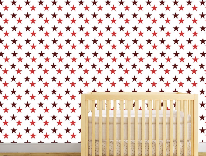 Wallpaper | Small stars in shades of red