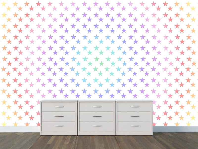 Wallpaper | Little stars in rainbow colors