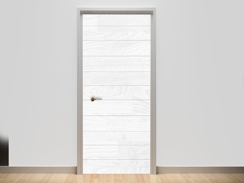 Door Wallpaper |  White wood
