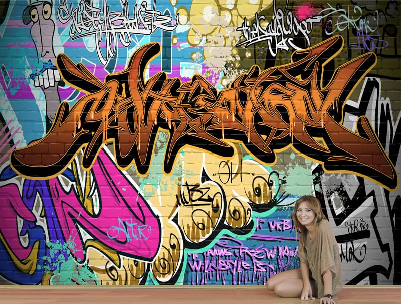 Wallpaper |  Orange Graffiti