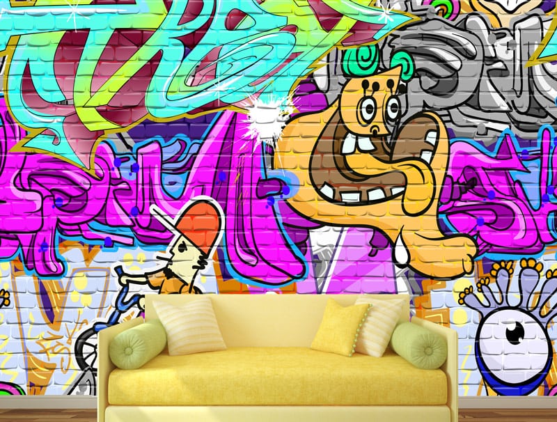 Wallpaper | Scrawled graffiti