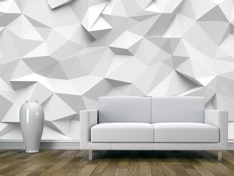 Wallpaper | Three-dimensional shapes in the wall