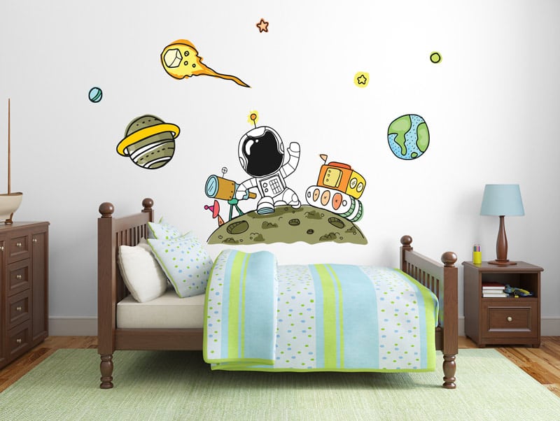 Wall Stickers | cute astronaut in space
