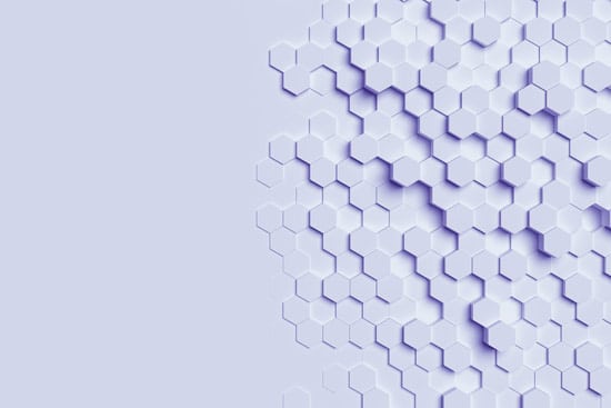 wallpaper | blue three-dimensional hexagons