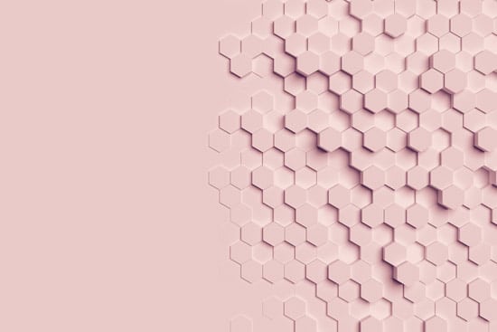 Wallpaper | three-dimensional pink hexagons