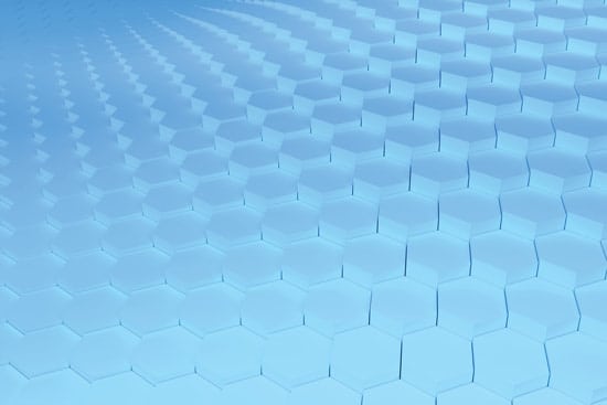 Wallpaper | 3D blue hexagons