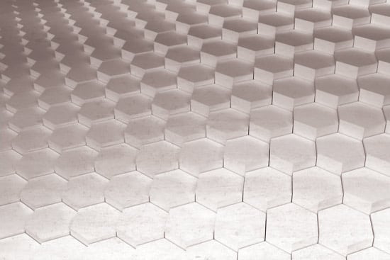 Wallpaper | 3D Hexagonal shades of gray
