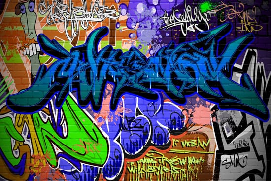 Wallpaper | Blue Graffiti