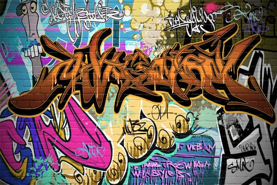 Wallpaper |  Orange Graffiti