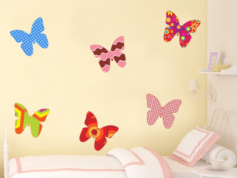 Sticker Set | Colorful butterflies