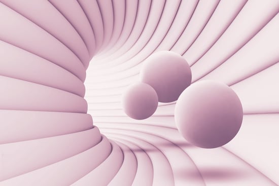 Wallpaper | A three-dimensional pink cave