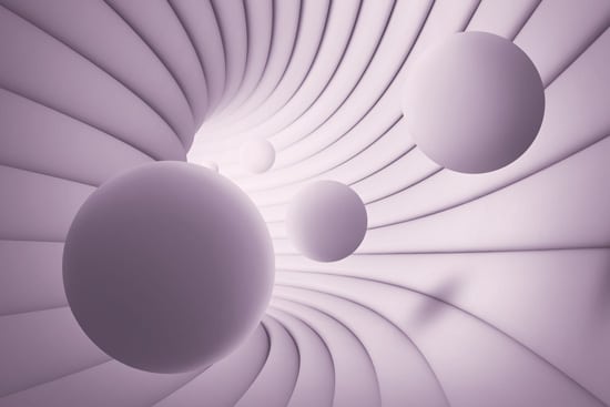 Wallpaper | A purple three-dimensional cave