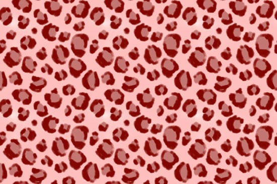 Wallpaper sticker Pink leopard