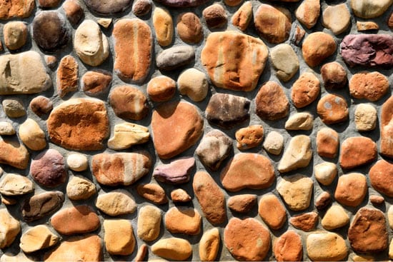 Wallpaper | Wall of colored stones