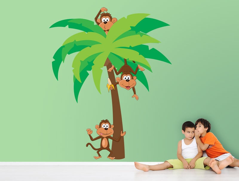 Wall Sticker | A family of monkeys