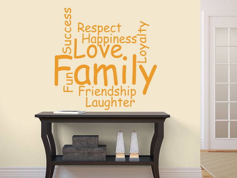 Wall Sticker | A happy family