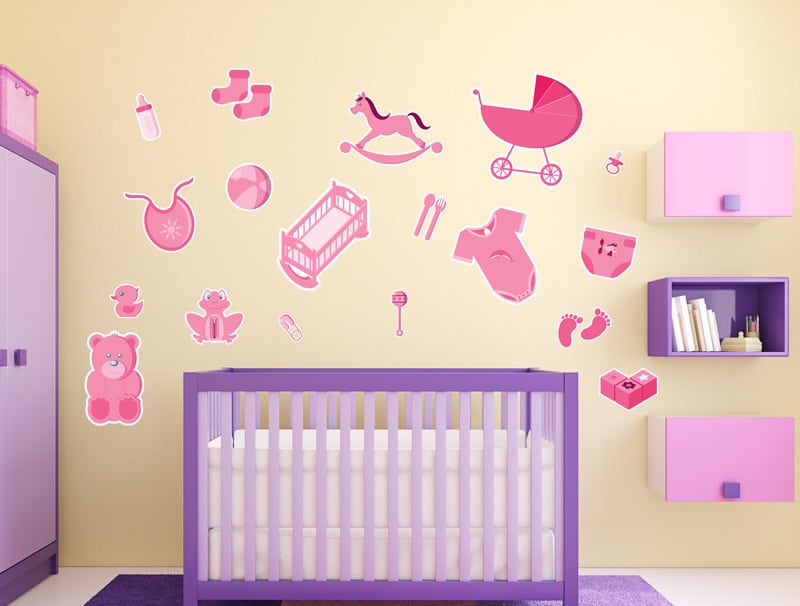 Wall Sticker Set | Sweet baby girl