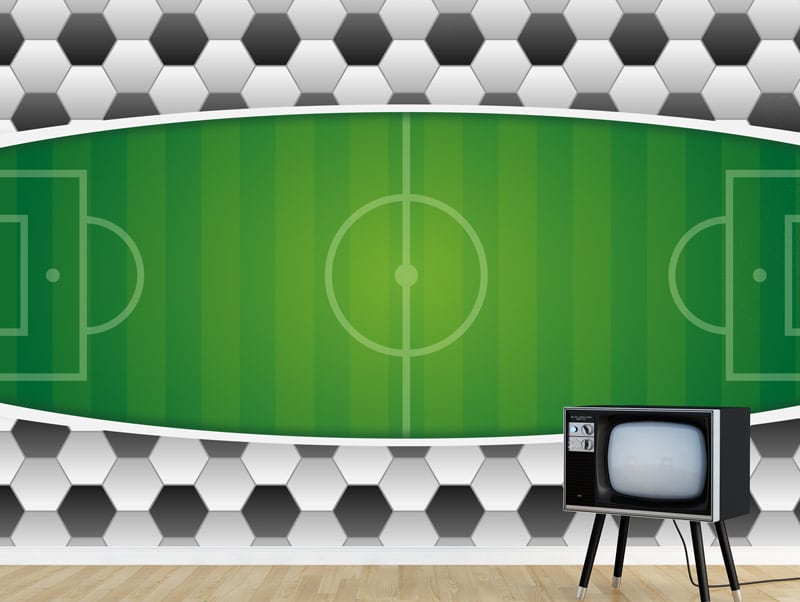 Wallpaper sticker Soccer field