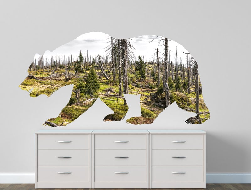 Wall Sticker | A bear in the woods