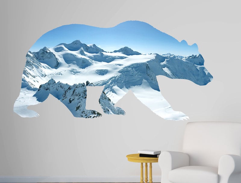 Wall Sticker | Polar bear in the snow