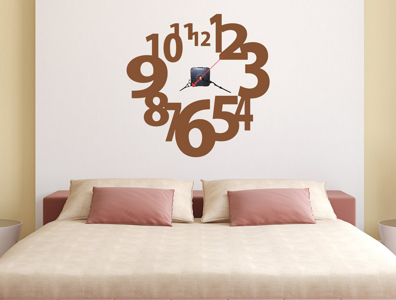 wall sticker - designed clock