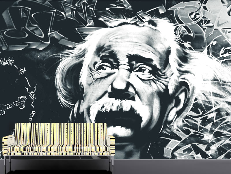 Wallpaper - Graffiti Albert Einstein