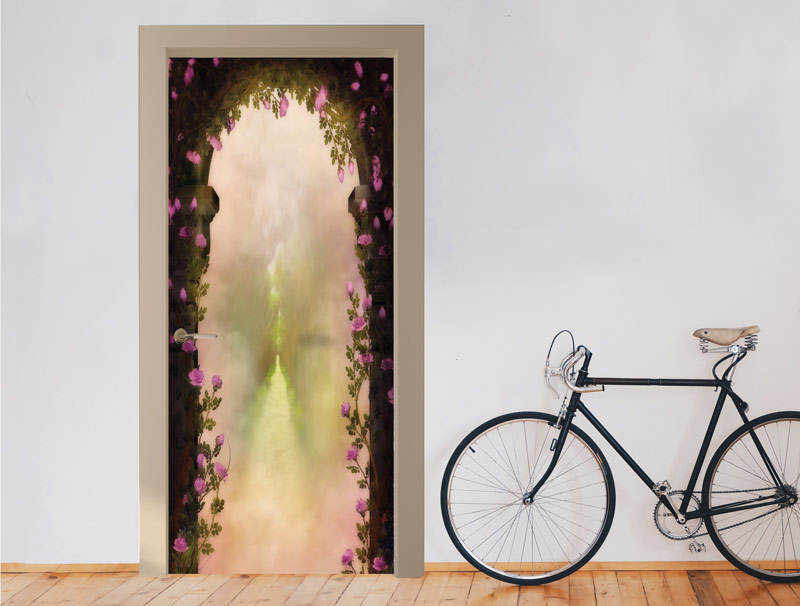 Door Wallpaper - Flower Gate