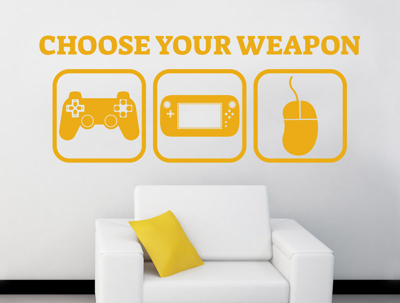 wall sticker | choose your weapon