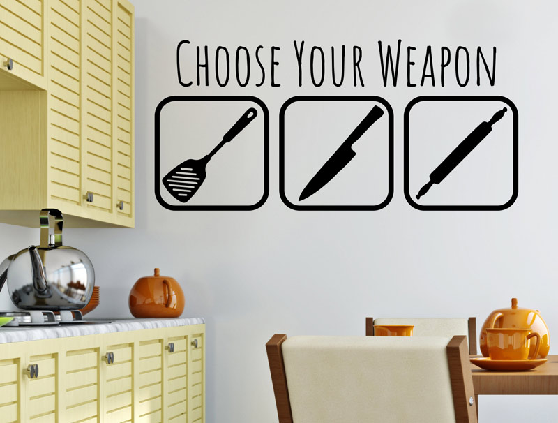Wall sticker - Choose your weapon