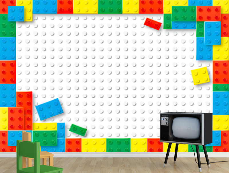 Wallpaper - Lego colored blocks