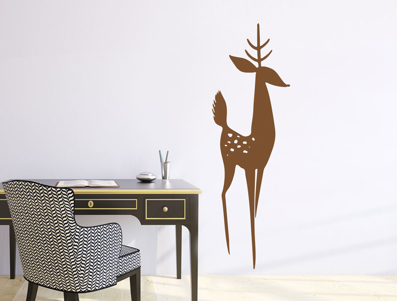 wall sticker - decorated deer