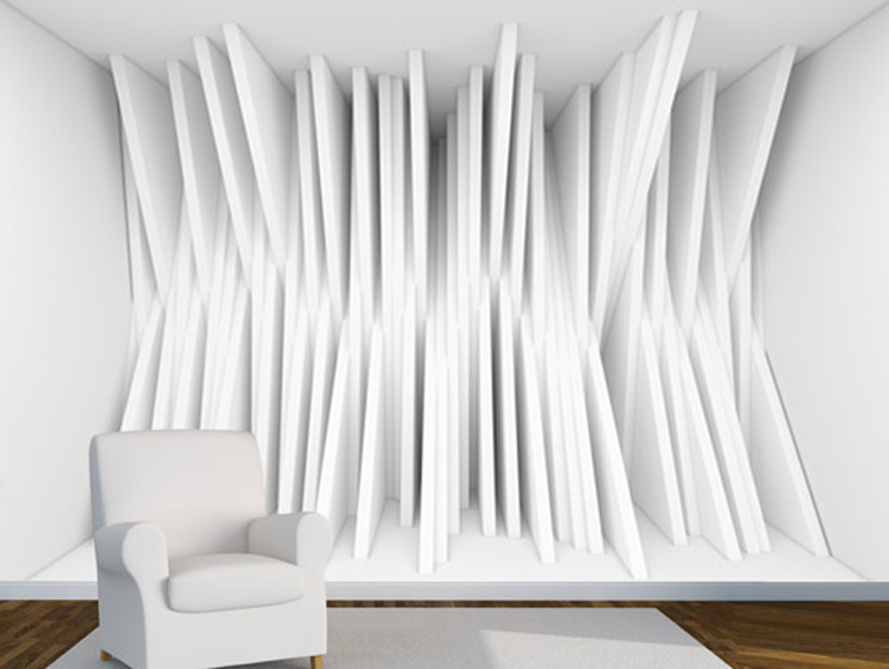 Wallpaper - 3D design in grayscale