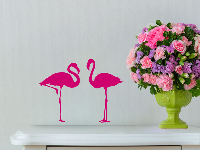 Sticker set - flamingo