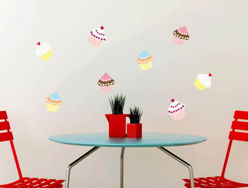 Stickers Set - Cupcakes