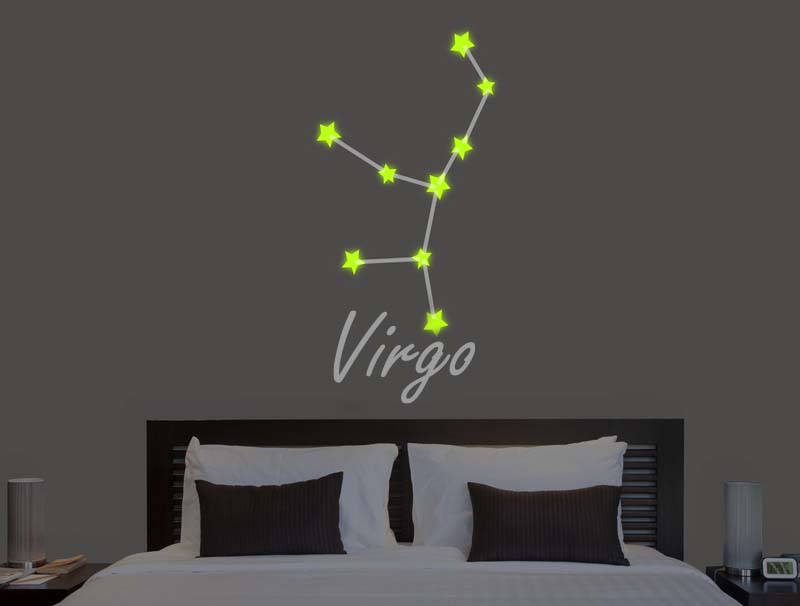 Glow in the dark sticker - Virgo